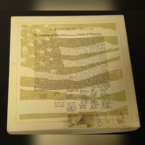 Fenton Vintage Declaration of Independence Print Decor